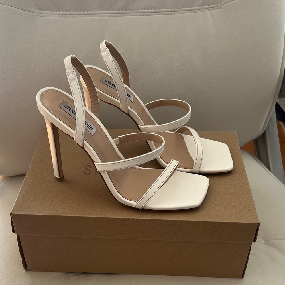 Steve Madden Ivory Strappy Sandals